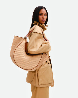 Hortensia Tote - Stroh / Sienna