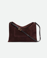 Penelope Slouch Bag - Acai Suede