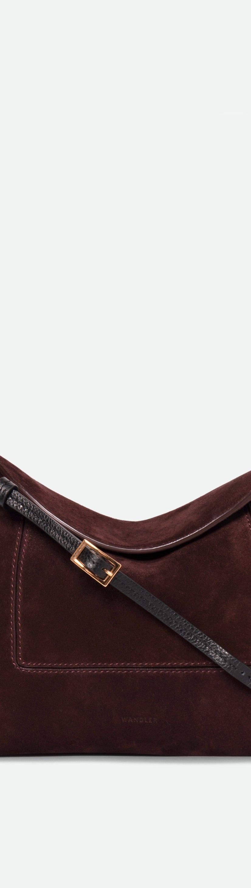 Penelope Slouch Bag - Acai Suede