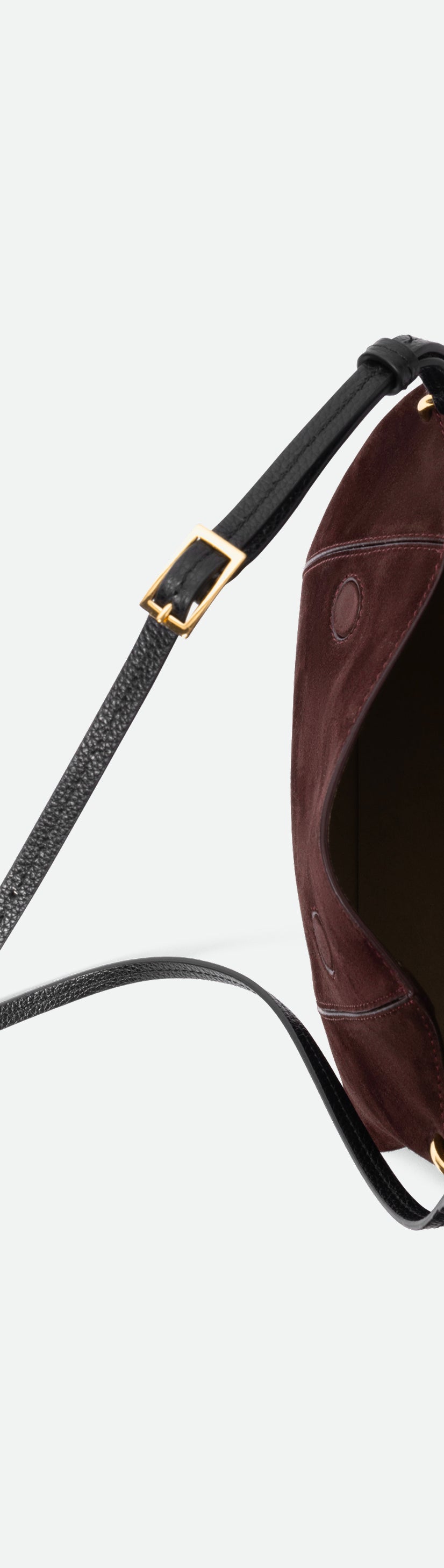 Penelope Slouch Bag - Acai Suede