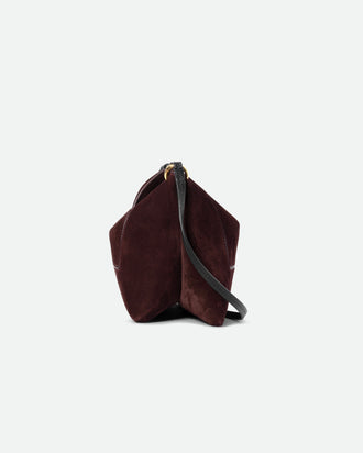 Penelope Slouch Bag - Acai Suede