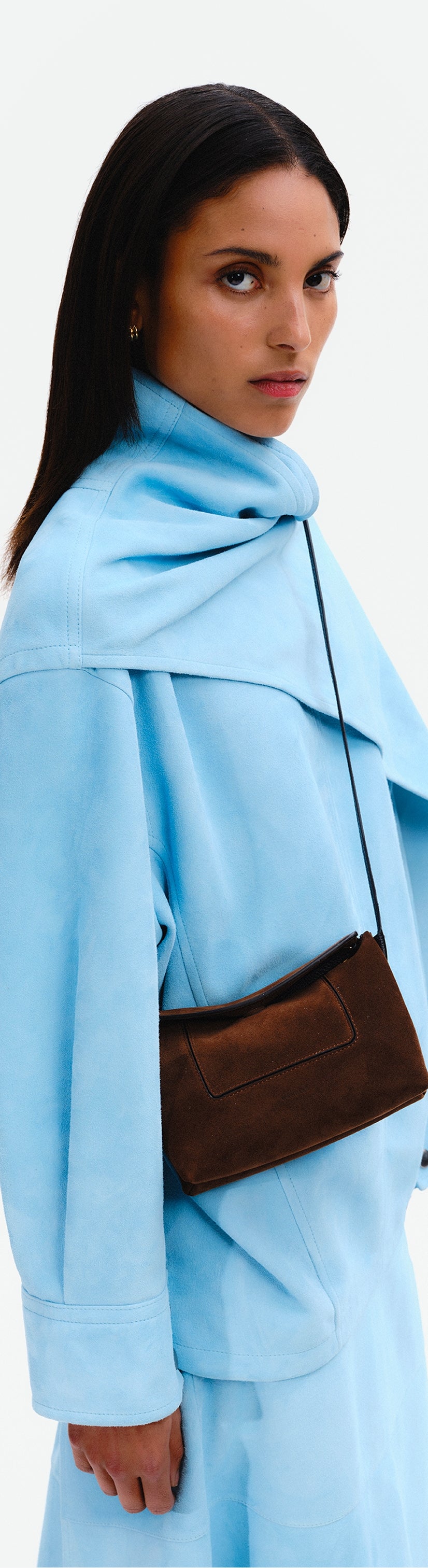 Penelope Slouch Mini - Palissander Suede