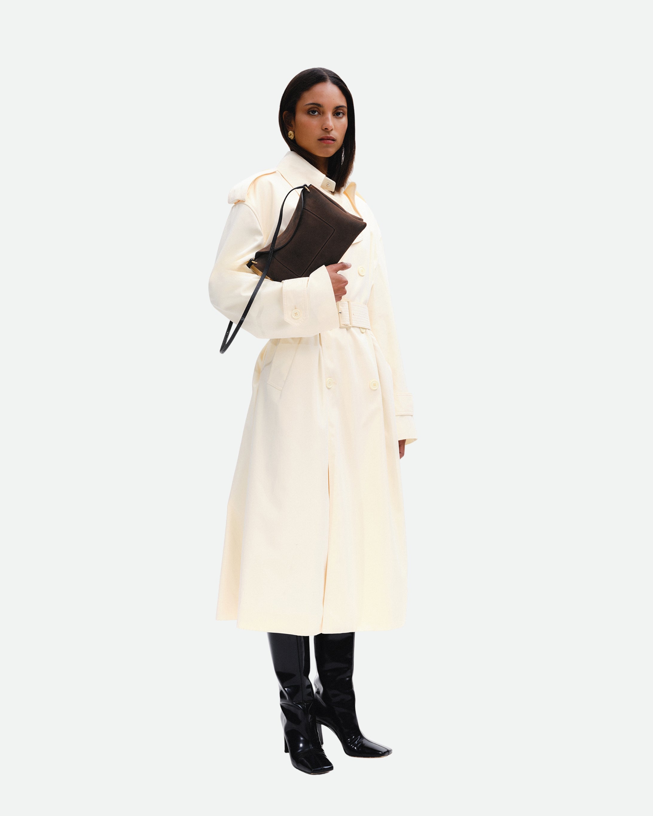 Penelope Slouch Bag - Palissander Suede