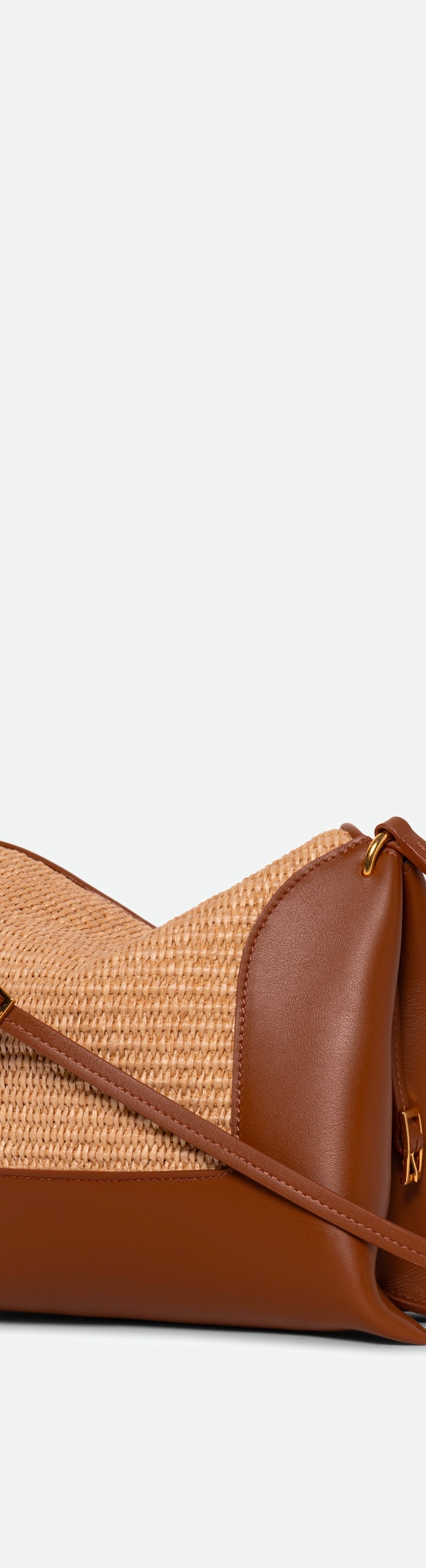 Penelope Slouch Bag - Straw / Sienna