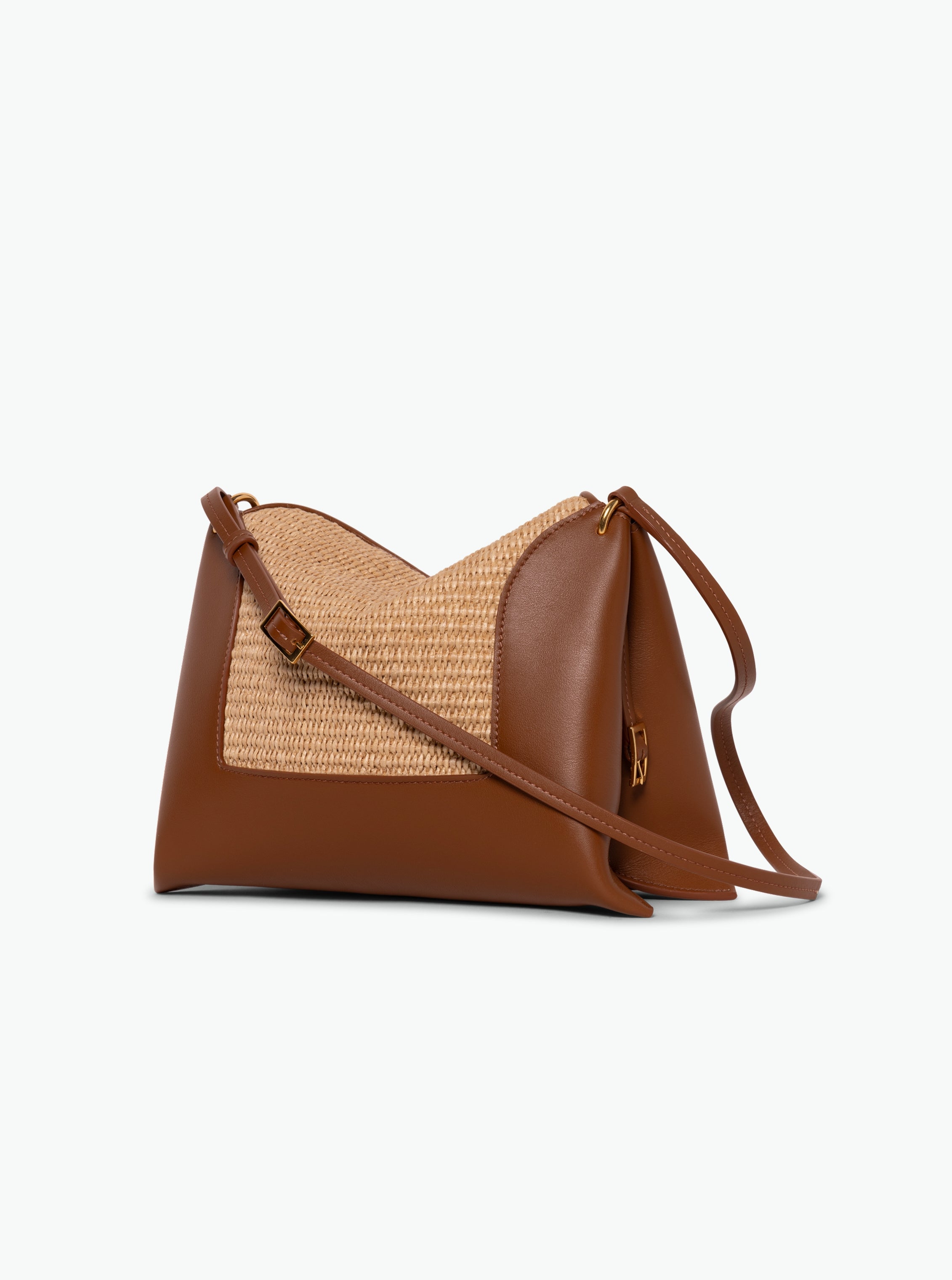 Penelope Slouch Bag - Straw / Sienna