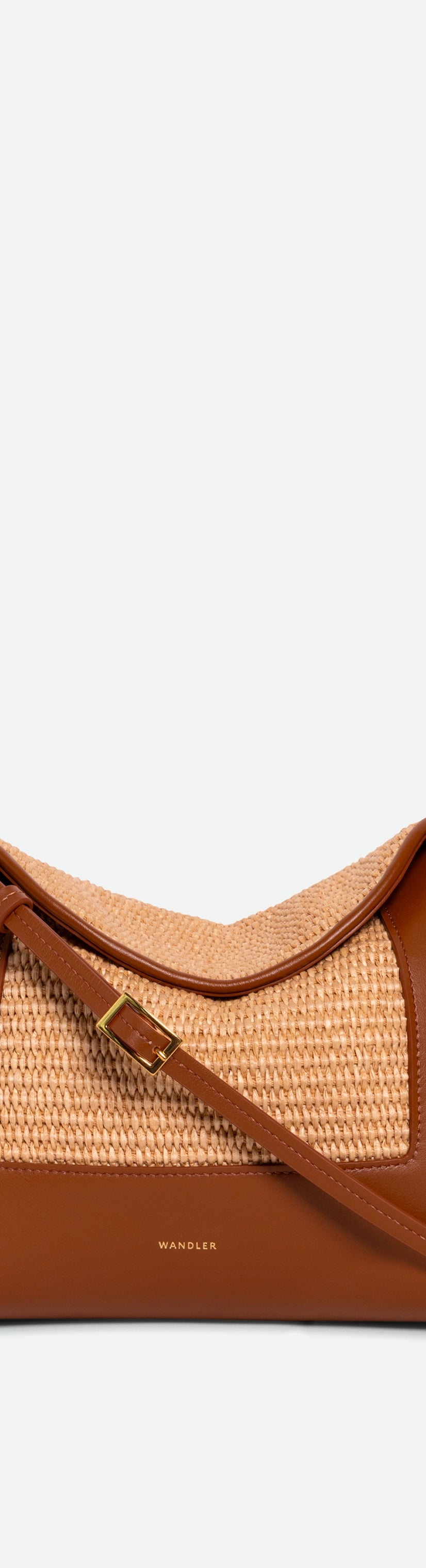 Penelope Slouch Bag - Straw / Sienna