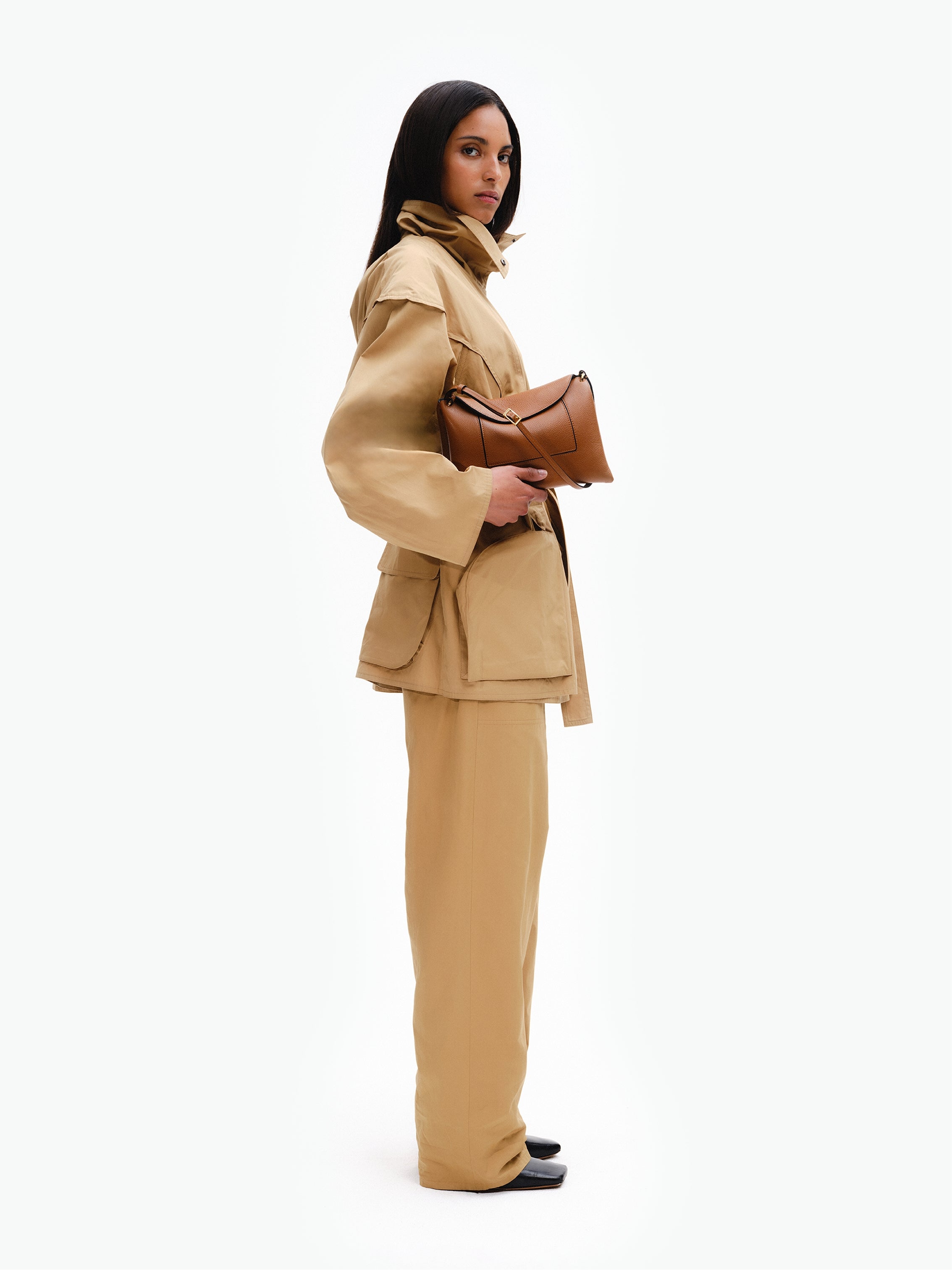Penelope Slouch Bag - Tan Crust