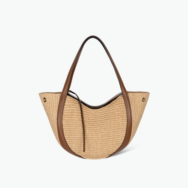 Lin Mini - Straw / Saddle