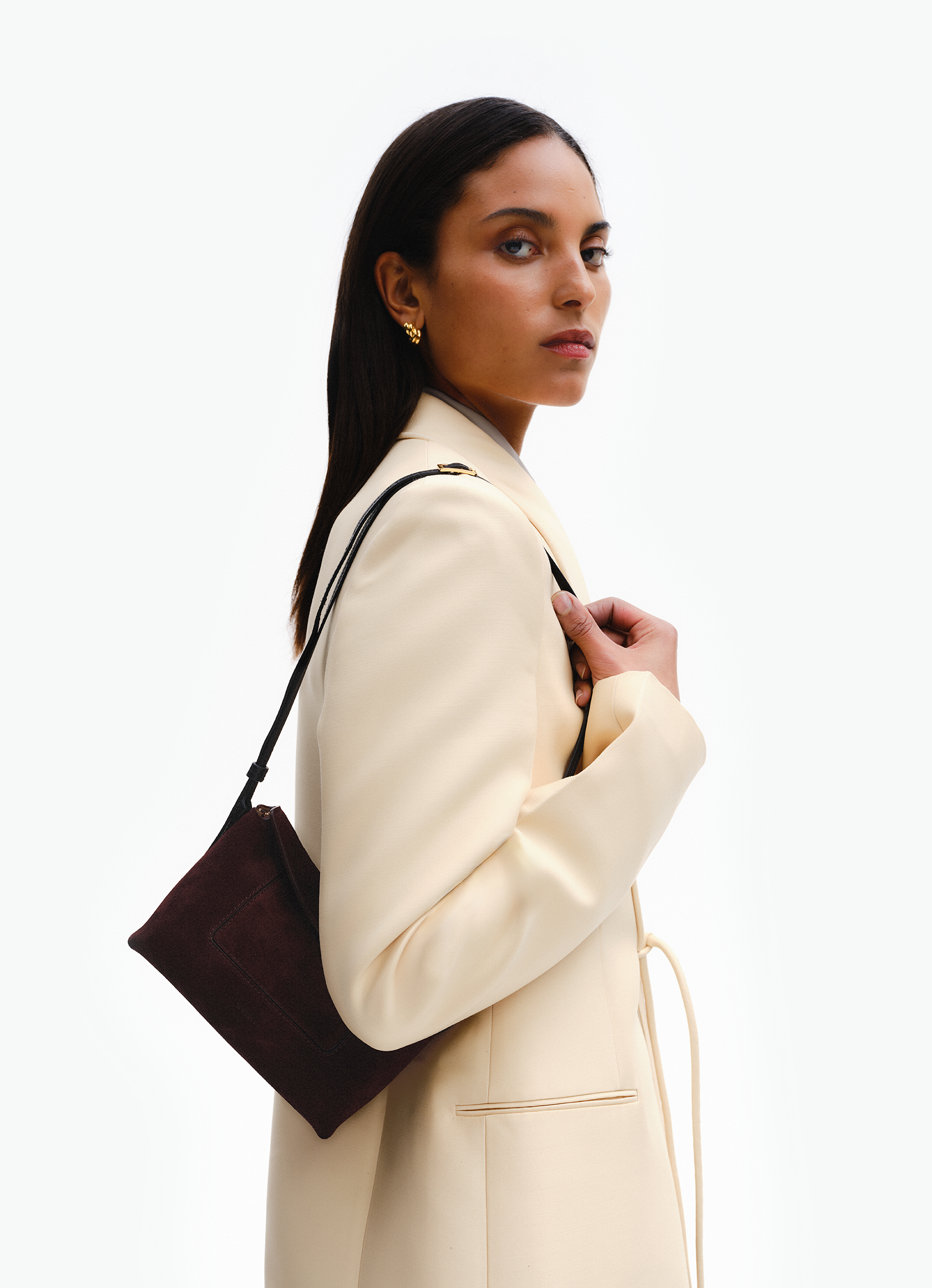 Penelope Slouch Mini - Acai Suede