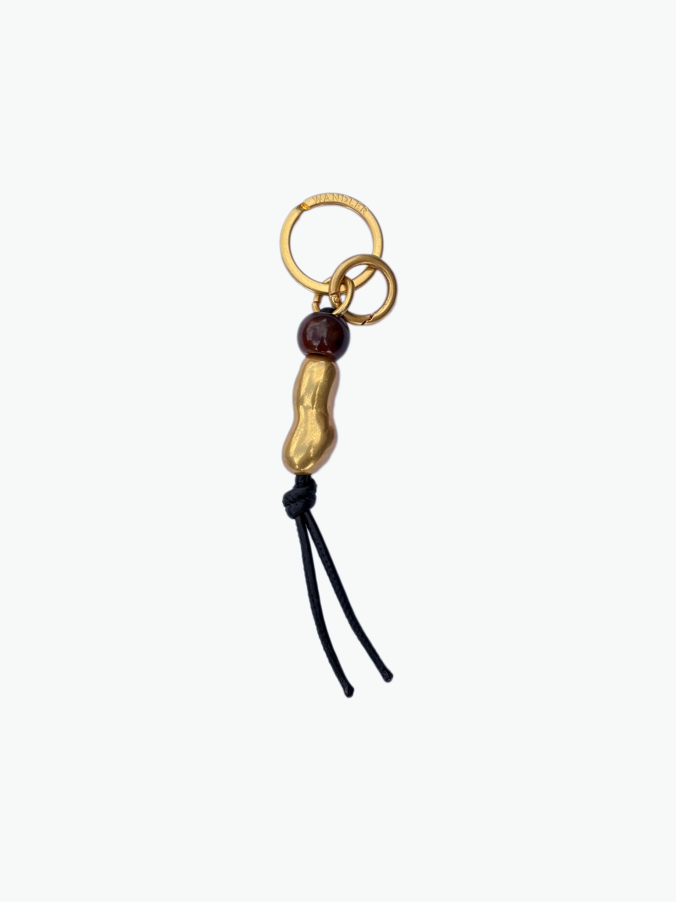 Bag Charm Beads - Gold Peanut