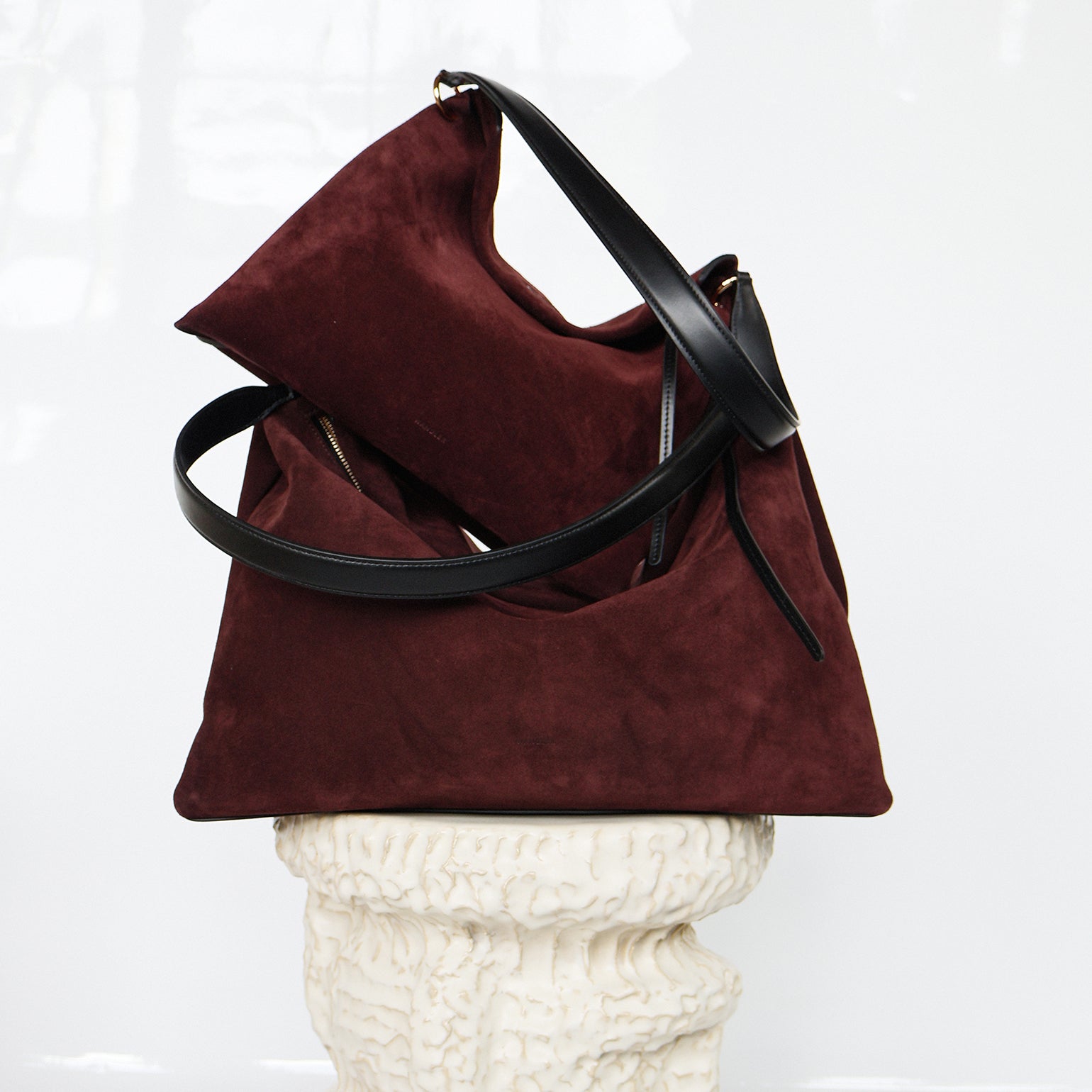 Penelope Tote - Acai Suede / Black – Wandler.com