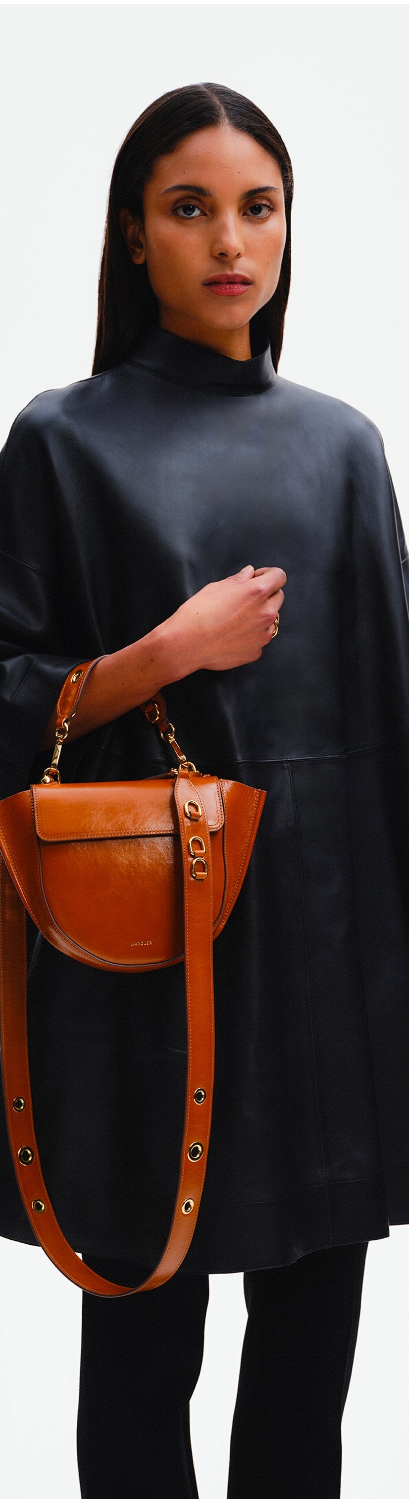 Hortensia Bag Mini Eyelets - Cognac