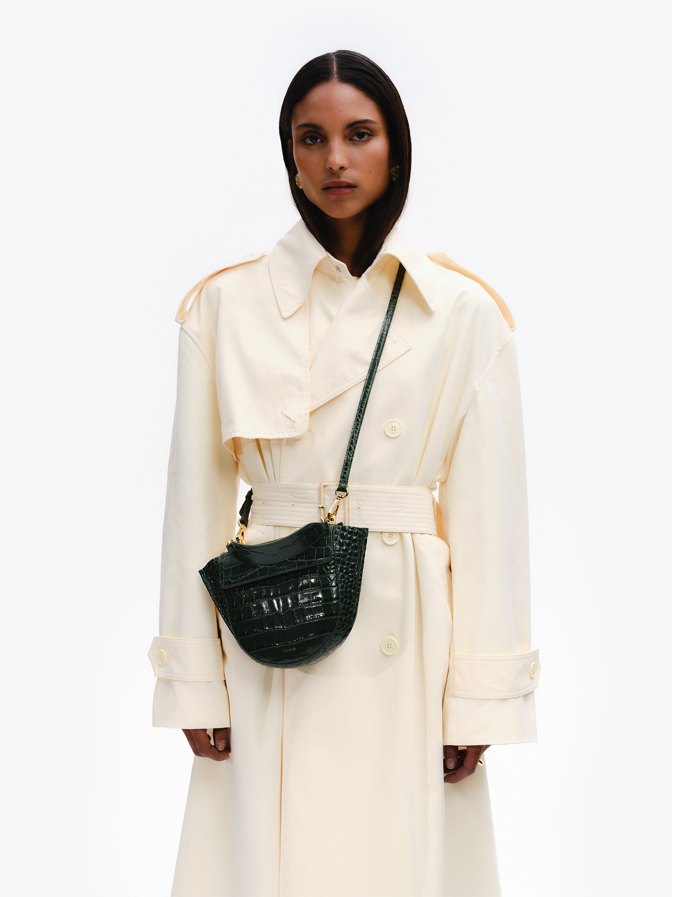 Hortensia Bag Mini - Olive Croco