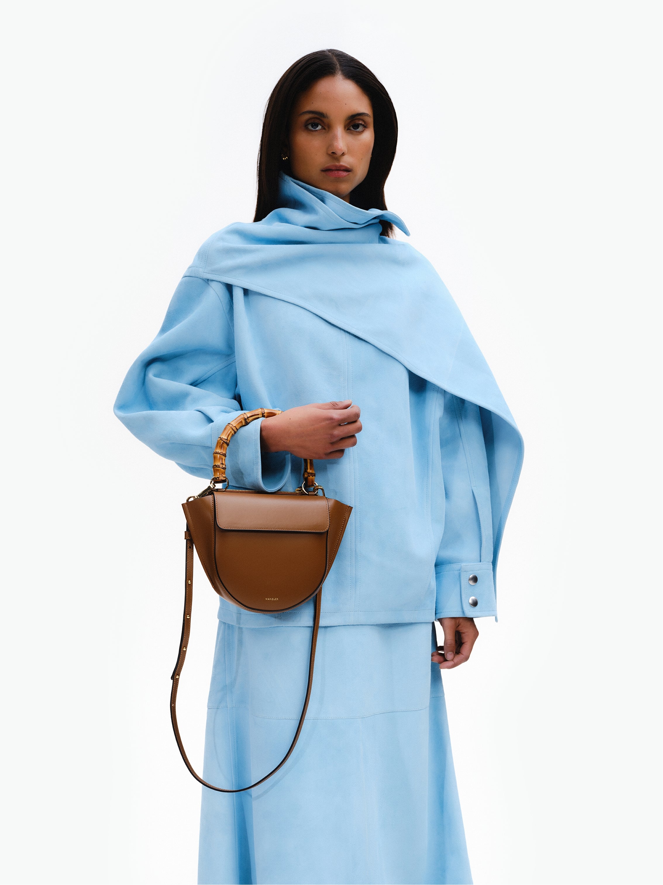 Hortensia Bag Mini - Saddle / Bamboo