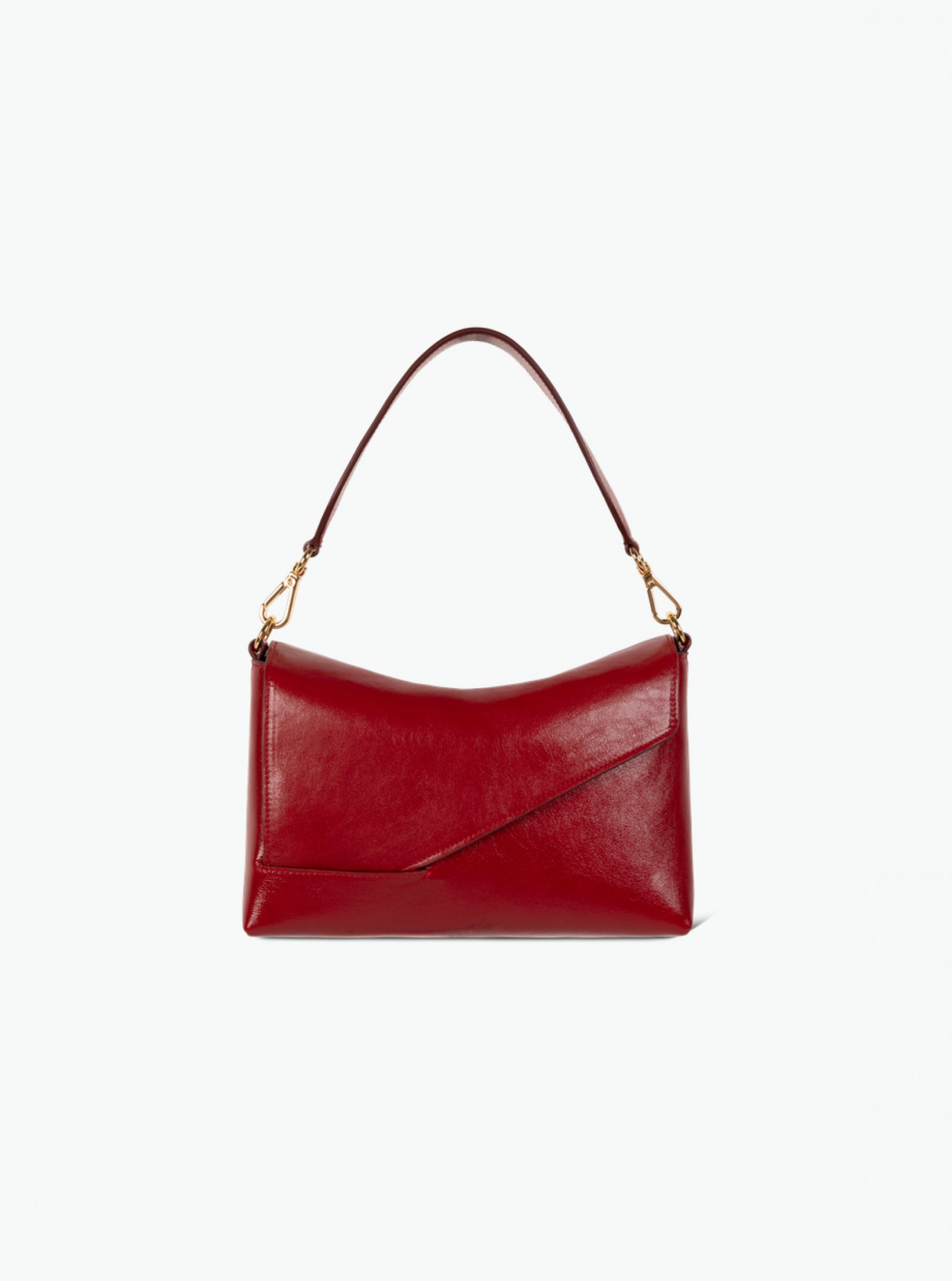 Oscar Baguette Crossbody - Cranberry