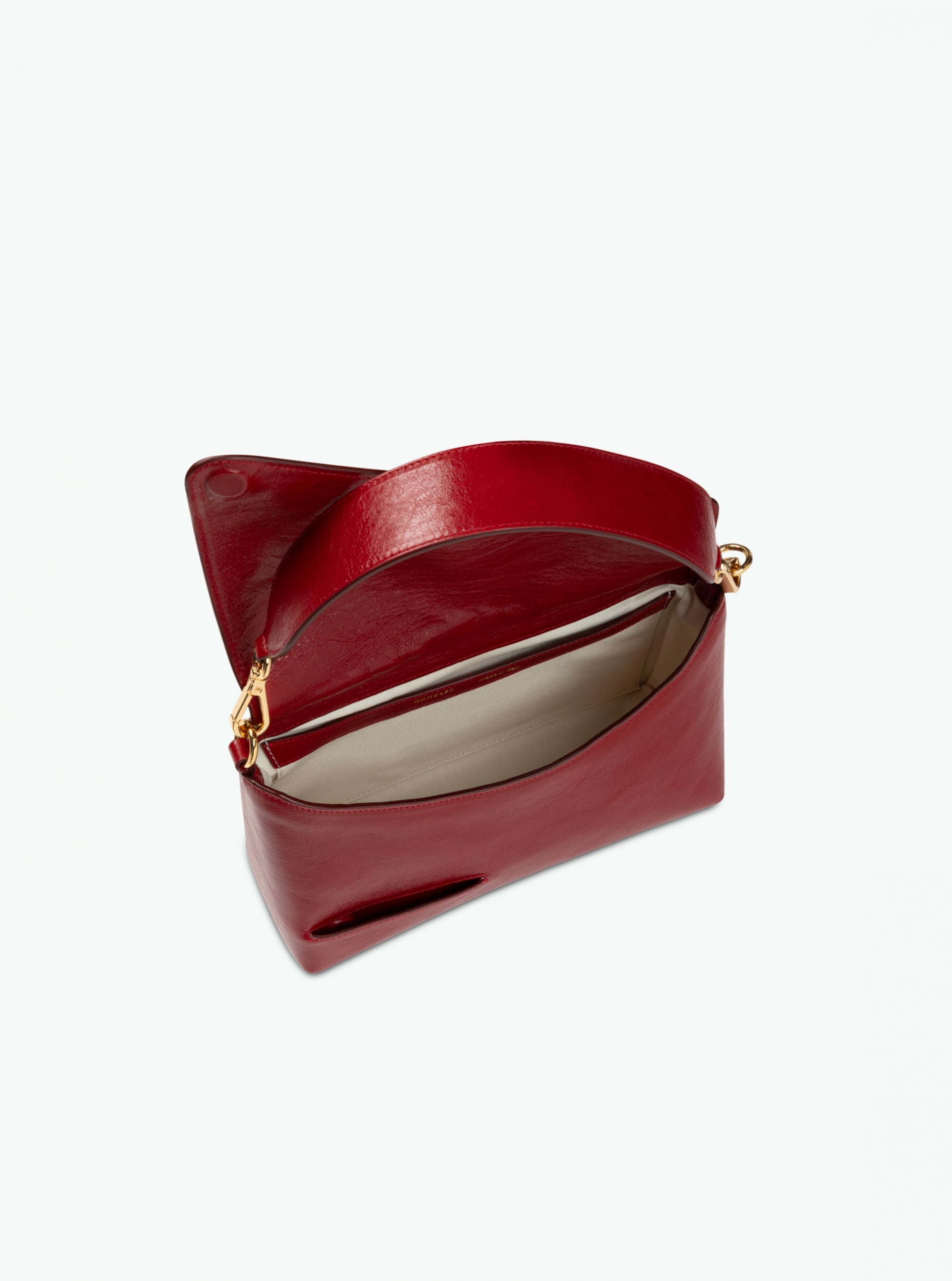 Oscar Baguette Crossbody - Cranberry