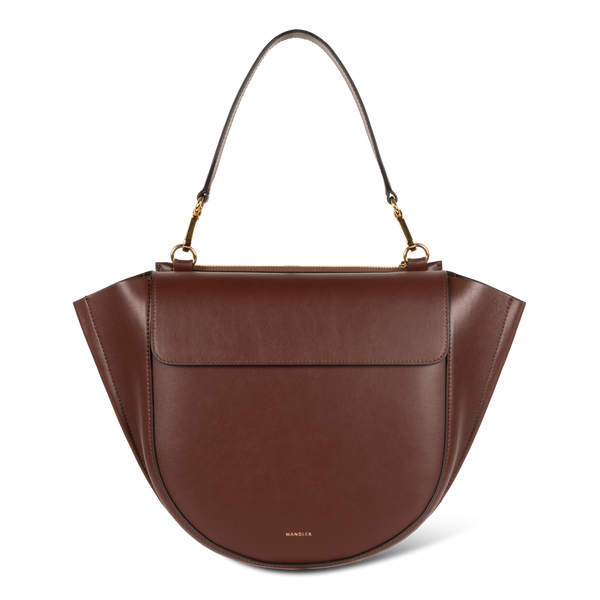 Wandler hortensia medium leather shoulder bag top